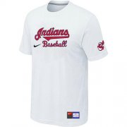 Wholesale Cheap Nike Cleveland Indians Short Sleeve Practice T-Shirt White