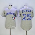 Wholesale Cheap Blue Jays #25 Marco Estrada Grey Flexbase Authentic Collection Stitched MLB Jersey
