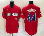 Cheap Men's Dominican Republic Baseball #44 Julio Rodriguez 2023 Red World Classic Stitched Jerseys
