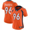 Wholesale Cheap Nike Broncos #96 Shelby Harris Orange Team Color Women's Stitched NFL Vapor Untouchable Limited Jersey