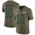 Wholesale Cheap Nike Packers #10 Darrius Shepherd Olive Men's Stitched NFL Limited 2017 Salute To Service Jersey