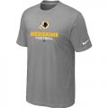 Wholesale Cheap Nike Washington Redskins Critical Victory NFL T-Shirt Light Grey