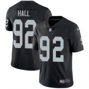 Wholesale Cheap Nike Raiders #92 P.J. Hall Black Team Color Men's Stitched NFL Vapor Untouchable Limited Jersey