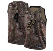 Wholesale Cheap Men's Nike San Antonio Spurs #4 Derrick White Camo Basketball Swingman Realtree Collection Jersey