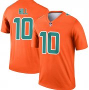 Wholesale Cheap Men's Miami Dolphins #10 Tyreek Hill Orange Inverted Legend Stitched Football Jersey