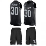 Wholesale Cheap Nike Raiders #30 Jalen Richard Black Team Color Men's Stitched NFL Limited Tank Top Suit Jersey