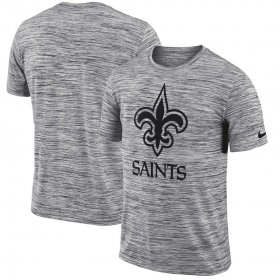 Wholesale Cheap New Orleans Saints Nike Sideline Legend Velocity Travel Performance T-Shirt Heathered Black