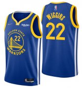 Wholesale Cheap Men's Golden State Warriors #22 Andrew Wiggins 2022 Royal 75th Anniversary Stitched Jersey