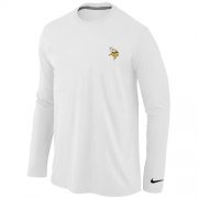 Wholesale Cheap Nike Minnesota Vikings Sideline Legend Authentic Logo Long Sleeve T-Shirt White