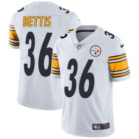 Wholesale Cheap Nike Steelers #36 Jerome Bettis White Men\'s Stitched NFL Vapor Untouchable Limited Jersey