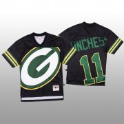 Wholesale Cheap NFL Green Bay Packers #11 Devin Funchess Black Men's Mitchell & Nell Big Face Fashion Limited NFL Jersey