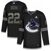 Wholesale Cheap Adidas Canucks #22 Daniel Sedin Black Authentic Classic Stitched NHL Jersey