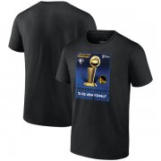 Wholesale Cheap Men's Golden State Warriors 2022 Black NBA Finals Champions 75th Anniversary Jumper Trophy T-Shirt