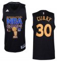 Wholesale Cheap Men's Golden State Warriors #30 Stephen Curry Revolution 30 Swingman 2015 Champions Fashion Black Jersey