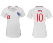 Wholesale Cheap Women's England #10 Kane Home Soccer Country Jersey