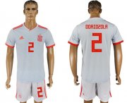 Wholesale Cheap Spain #2 Odriozola Away Soccer Country Jersey