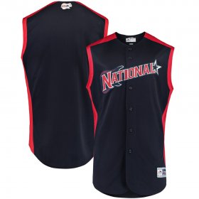 Wholesale Cheap National League Blank Majestic Youth 2019 MLB All-Star Game Player Jersey Navy