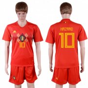 Wholesale Cheap Belgium #10 E.Hazard Red Soccer Country Jersey
