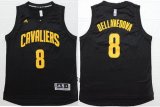 Wholesale Cheap Men's Cleveland Cavaliers #8 Matthew Dellavedova Revolution 30 Swingman Black With Gold Jersey