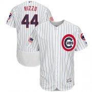 Wholesale Cheap Cubs #44 Anthony Rizzo White Fashion Stars & Stripes Flexbase Authentic Stitched MLB Jersey