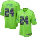 Wholesale Cheap Nike Seahawks #24 Marshawn Lynch Green Alternate Men's Stitched NFL Limited Strobe Jersey