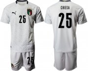 Wholesale Cheap 2021 Men Italy away 25 white soccer jerseys