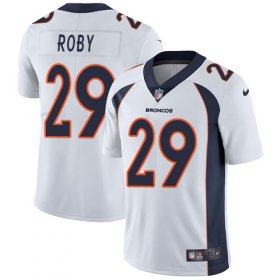 Wholesale Cheap Nike Broncos #29 Bradley Roby White Men\'s Stitched NFL Vapor Untouchable Limited Jersey