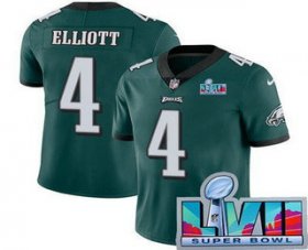 Cheap Men\'s Philadelphia Eagles #4 Jake Elliott Limited Green Super Bowl LVII Vapor Jersey