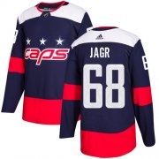 Wholesale Cheap Adidas Capitals #68 Jaromir Jagr Navy Authentic 2018 Stadium Series Stitched NHL Jersey