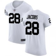 Wholesale Cheap Nike Raiders #28 Josh Jacobs White Men's Stitched NFL Vapor Untouchable Elite Jersey
