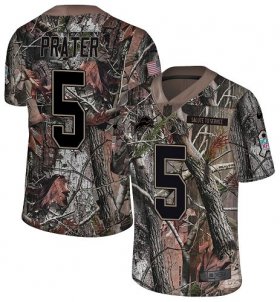 Wholesale Cheap Nike Lions #5 Matt Prater Camo Youth Stitched NFL Limited Rush Realtree Jersey