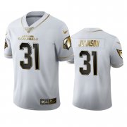 Wholesale Cheap Arizona Cardinals #31 David Johnson Men's Nike White Golden Edition Vapor Limited NFL 100 Jersey