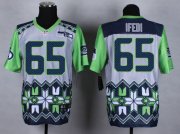 Wholesale Cheap Nike Seahawks #65 Germain Ifedi Grey Men's Stitched NFL Elite Noble Fashion Jersey