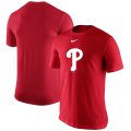 Wholesale Cheap Philadelphia Phillies Nike Legend Batting Practice Primary Logo Performance T-Shirt Red