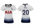 Wholesale Cheap Women's Tottenham Hotspur #20 Dele Home Soccer Club Jersey
