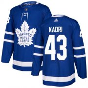 Wholesale Cheap Adidas Maple Leafs #43 Nazem Kadri Blue Home Authentic Stitched NHL Jersey