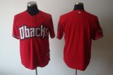 Wholesale Cheap Diamondbacks Blank Red Cool Base Stitched MLB Jersey