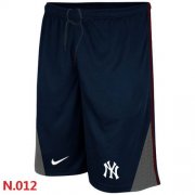 Wholesale Cheap Nike MLB New York Yankees Performance Training Shorts Dark Blue