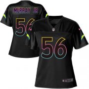 Wholesale Cheap Nike Chargers #56 Kenneth Murray Jr Black Women's NFL Fashion Game Jersey