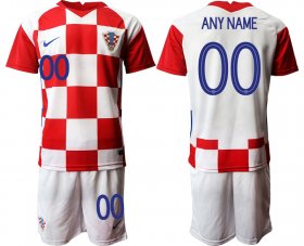 Wholesale Cheap Men 2021 European Cup Croatia white home customized Soccer Jerseys