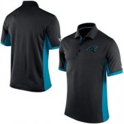 Wholesale Cheap Men's Nike NFL Carolina Panthers Black Team Issue Performance Polo