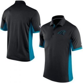 Wholesale Cheap Men\'s Nike NFL Carolina Panthers Black Team Issue Performance Polo