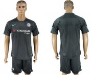 Wholesale Cheap Chelsea Blank Black Soccer Club Jersey