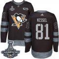 Wholesale Cheap Adidas Penguins #81 Phil Kessel Black 1917-2017 100th Anniversary Stanley Cup Finals Champions Stitched NHL Jersey