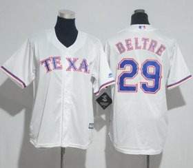 Wholesale Cheap Rangers #29 Adrian Beltre White Cool Base Stitched Youth MLB Jersey
