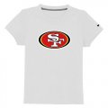 Wholesale Cheap San Francisco 49ers Sideline Legend Authentic Logo Youth T-Shirt White