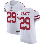 Wholesale Cheap Nike 49ers #29 Jaquiski Tartt White Men's Stitched NFL Vapor Untouchable Elite Jersey