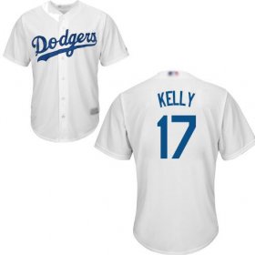 Men\'s Joe Kelly White Home Jersey - #17 Baseball Los Angeles Dodgers Cool Base