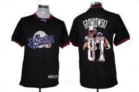 Wholesale Cheap Nike Patriots #87 Rob Gronkowski Black Men\'s NFL Game All Star Fashion Jersey