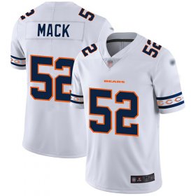 Wholesale Cheap Nike Bears #52 Khalil Mack White Men\'s Stitched NFL Limited Team Logo Fashion Jersey